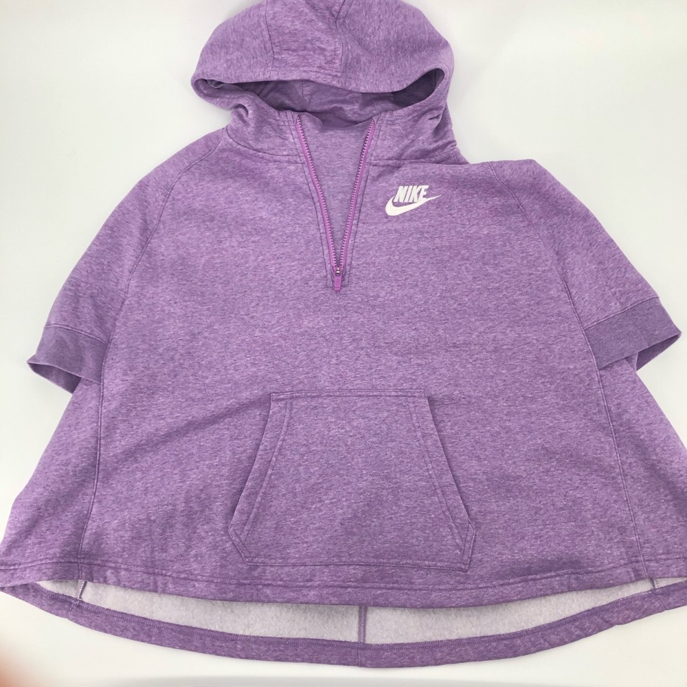 Nike Purple Poncho Hoodie Sweatshirt, Size XL, Vin